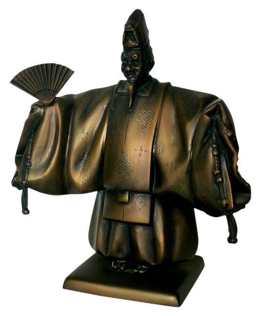 японская бронза: статуэтка Актер театра Но с веером и в маске, 1930-е гг.