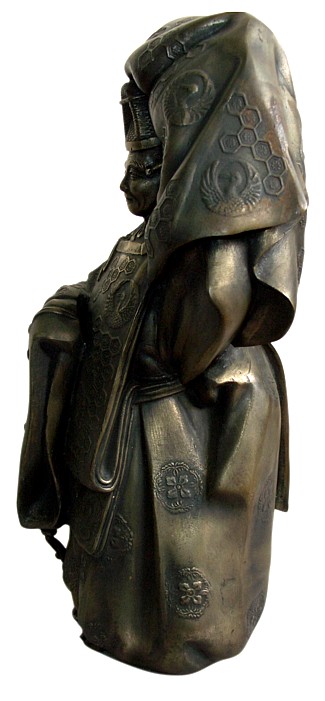 бронзовая статуэтка Актер театра Но, 1920-е гг., Япония