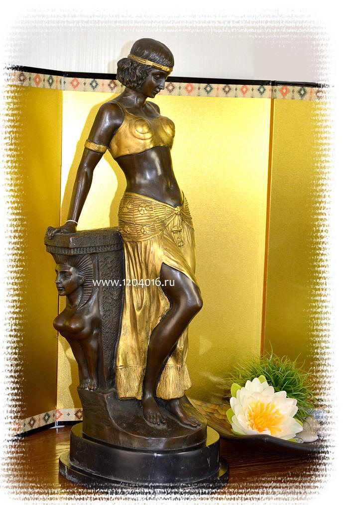 Антикварная бронза Храмовая египетская танцовщица.