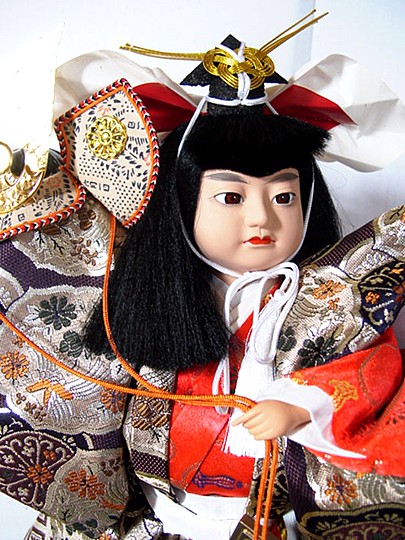 японская интерьерная кукла Актер с самурайским шлемом
