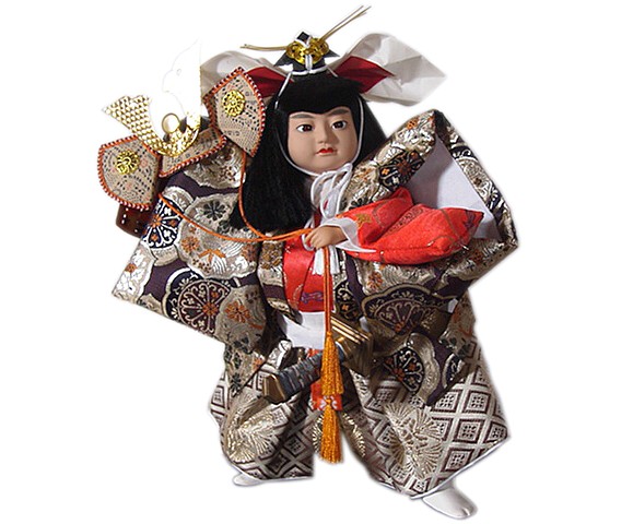 японская интерьерная кукла Актер с самурайским шлемом