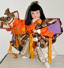 Юный Самурай,  японская итерьерная кукла, 1960-егг.