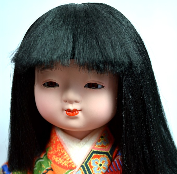 японская традиционная кукла Сидящая девочка, 1970-80-е гг.