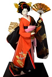 японская традиционная большая интерьерная кукла