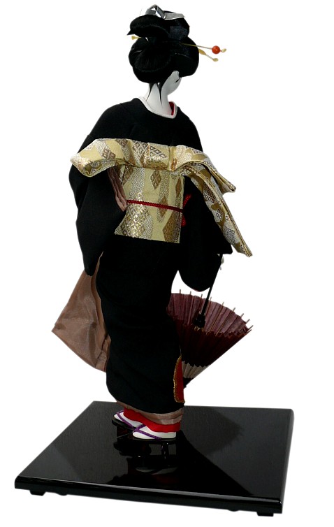 японская интерьерная кукла Дама с зонтиком, 1950-е гг.