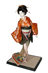 японская интерьерная кукла Гейша