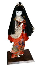 японская старинная интерьерная кукла