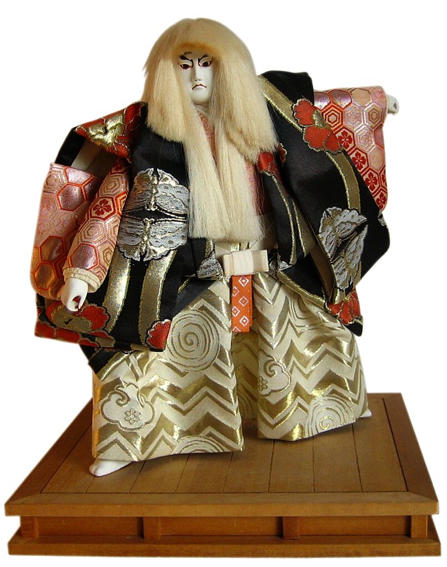 японская страинная интерьерная кукла