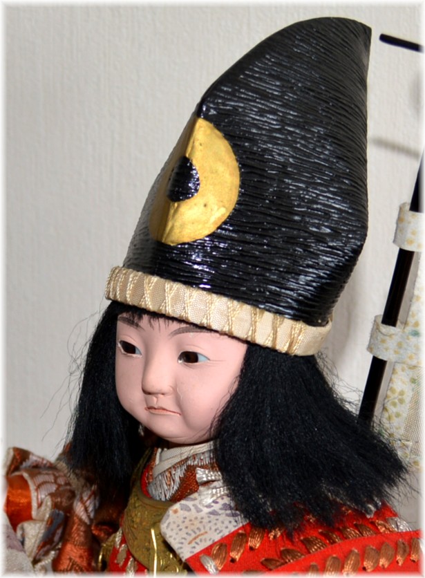 японская антикварная кукла Самурай всадник, 1900-30-е гг.
