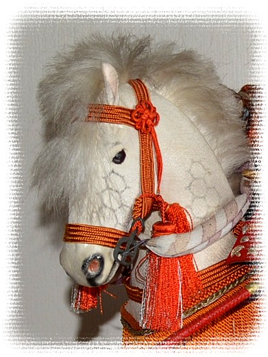 белый конь, японская интерьерная антикварная фигура