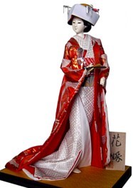 японская традиционная авторская интерьерная кукла-невеста