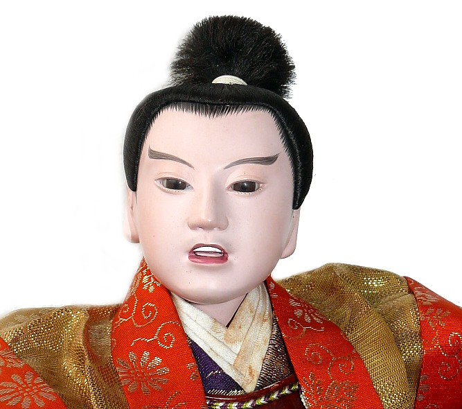 японская старинная кукла Самурай
