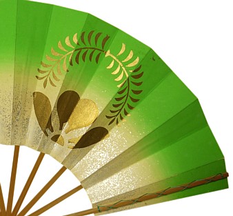 японский веер, деталь рисунка