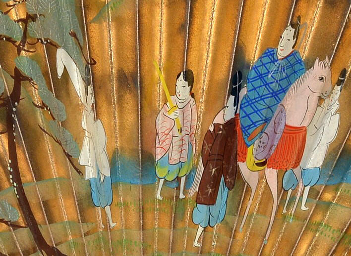 рисунок на японском традиционном веере