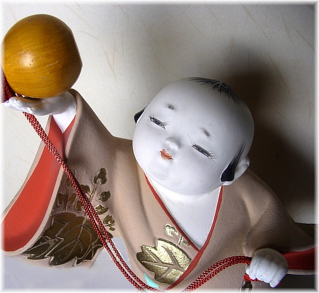Малыш с тыквой-горлянкой, статуэтка, 1960-е гг. Япония