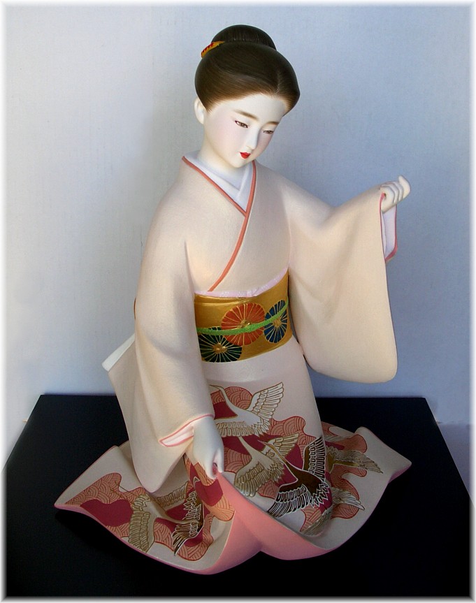 японская авторская статуэтка из керамики, Хаката, 1970-е гг.