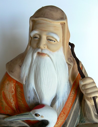 Дзюродзин, один из Семи Богов Счастья, японская статуэтка