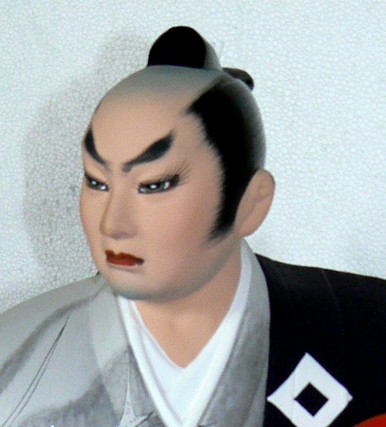 самурай с копьем, статуэтка из керамики, Япония, 1950-е гг.