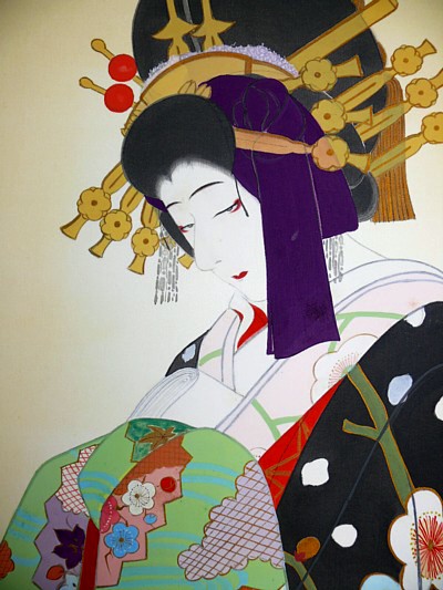 Ояма, японская картина, Уэмура Шоен, 1920-е гг.