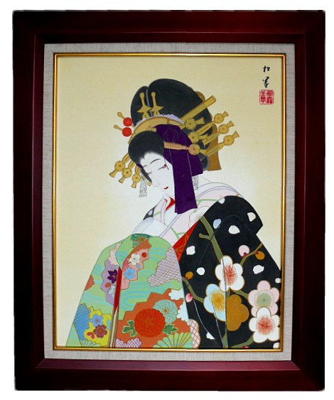Ояма, японская картина. Уэмура Шоен, 1920-е гг.