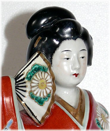 фарфоровая антикварная статуэтка Танцовщица, Япония