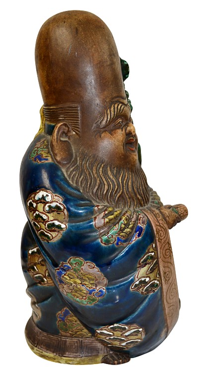  Фукурокудю, японская антикварная фарфоровая статуэтка эпохи Эдо