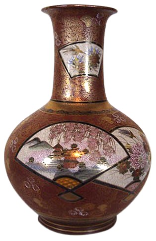 антикварная фарфоровая ваза, Япония, Сацума, 1880-е гг.