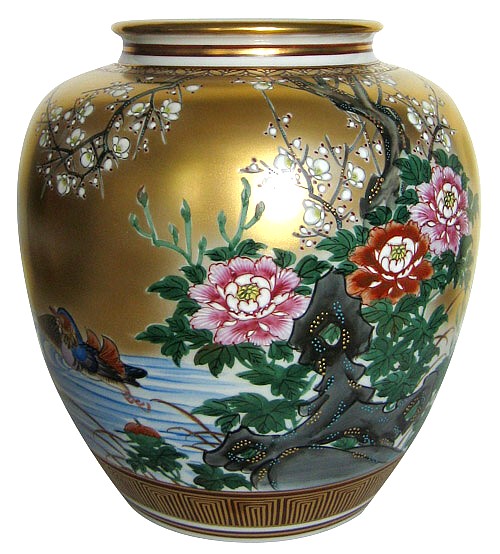 японская антикварная фарфоровая ваза