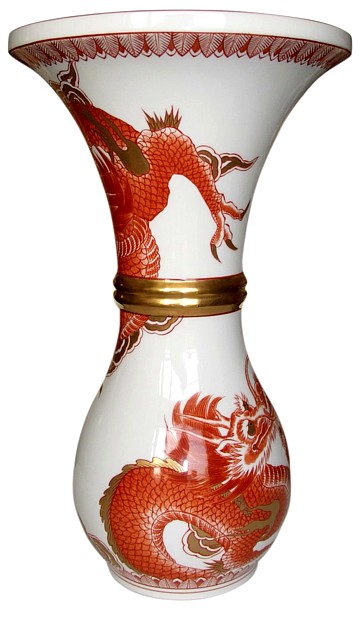 японская фарфоровая ваза с Драконом, Mega Japan, японский интернет-магазин