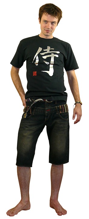 мужская футболка с иероглифом САМУРАЙ