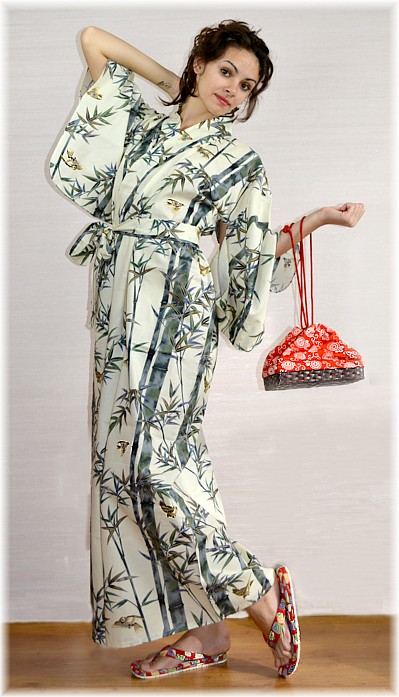 японское кимоно и традиционная обувь