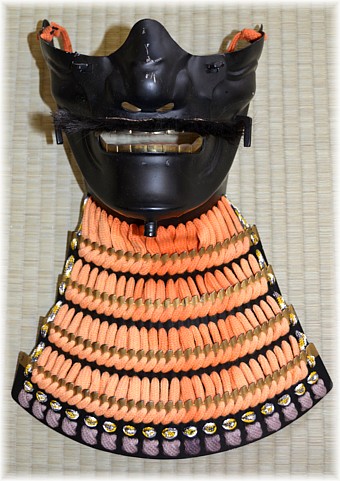 самурайская защитная маска МЕНПО: деталь доспеха