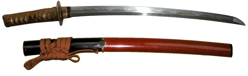  вакидзаси -  японский меч с длиной клинка 45,2 см