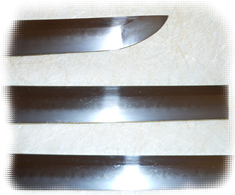 клинок короткого японского меча вакидзаси