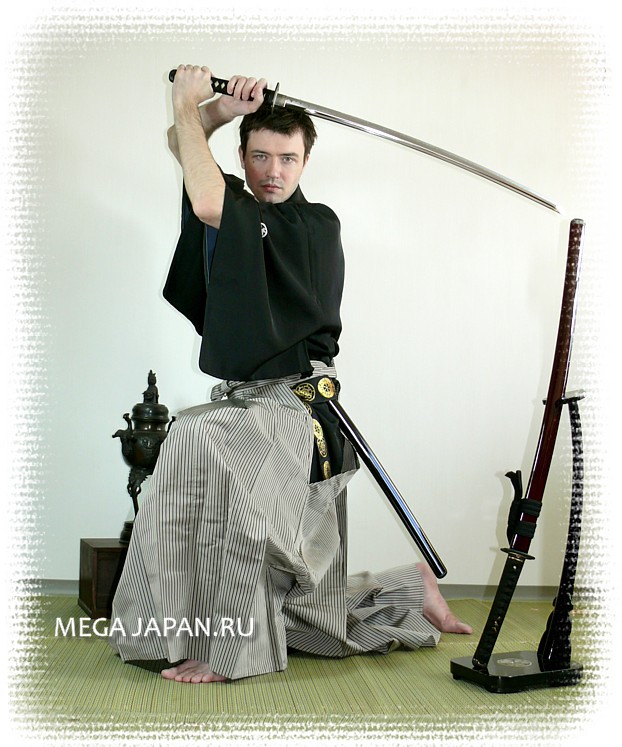 японский меч и подставка для японского меча