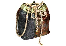 японская  шелковая сумочка для кимоно