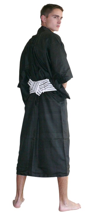 японское традиционное мужское кимоно из шелка, 1910-е гг.