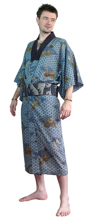 кимоно мужское, винтаж, 1950-е гг.