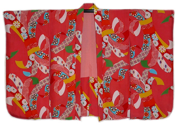 винтажная одежда: японское женское шелковое хаори