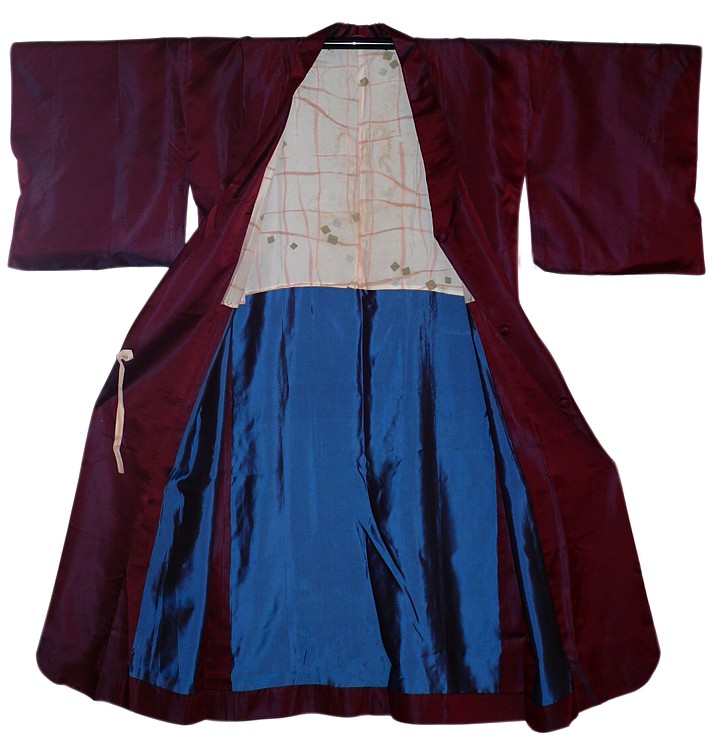  амакото, традиционное япнское кимоно-накидка, шелк, винтаж
