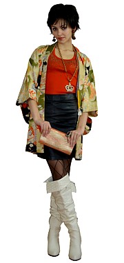 японская одежда: шелковое хаори