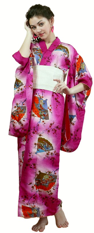 японское кимоно молодой девушки, 1930-е гг.