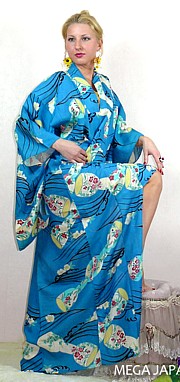 японское традиционное  летнее кимоно, 1950-е гг.