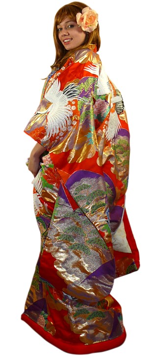 свадебное кимоно невесты, 1970-е гг.